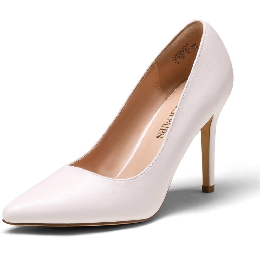 Dream Pairs Closed Toe High Heels Dress Pointed Toe Wedding Pump Shoes Women's 6